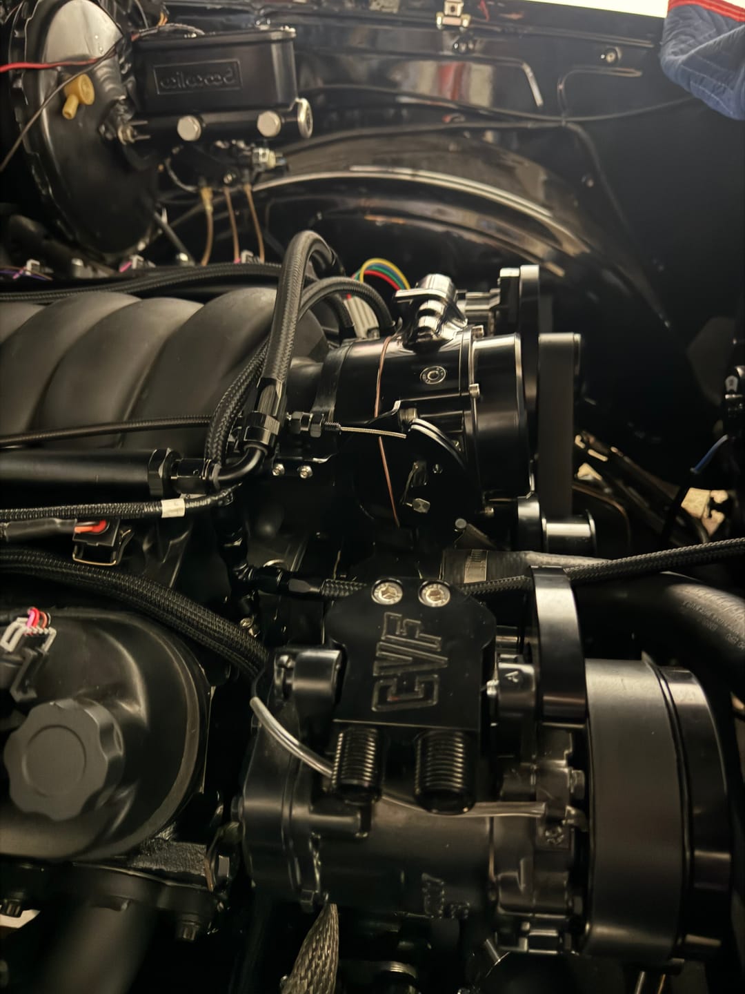 Customer photo review of 102mm 1" Throttle Body Spacer (LS 4-Bolt Pattern) 10-14018BLK