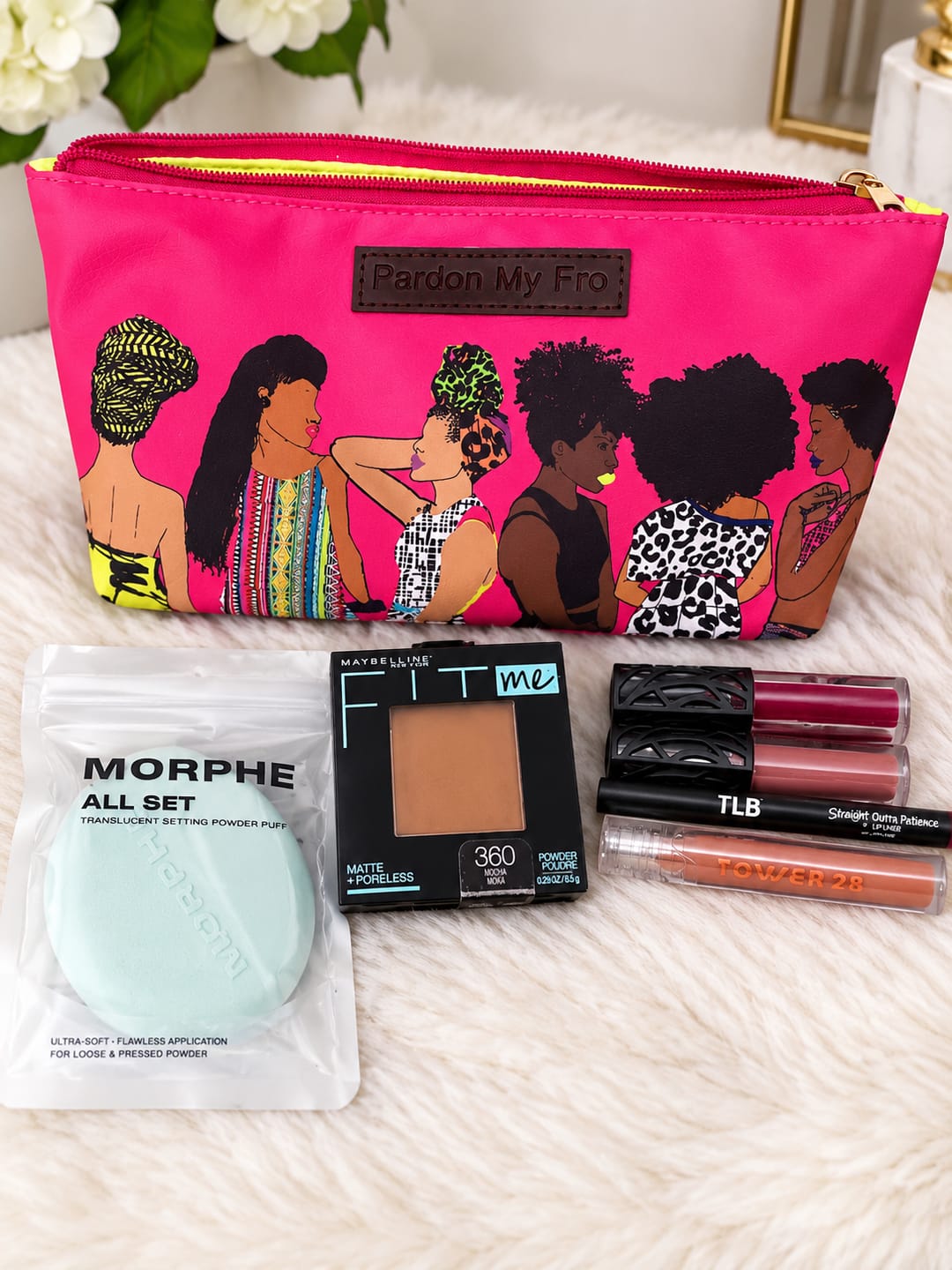 Customer photo review of Squad Hot Pink Cosmetic Bag