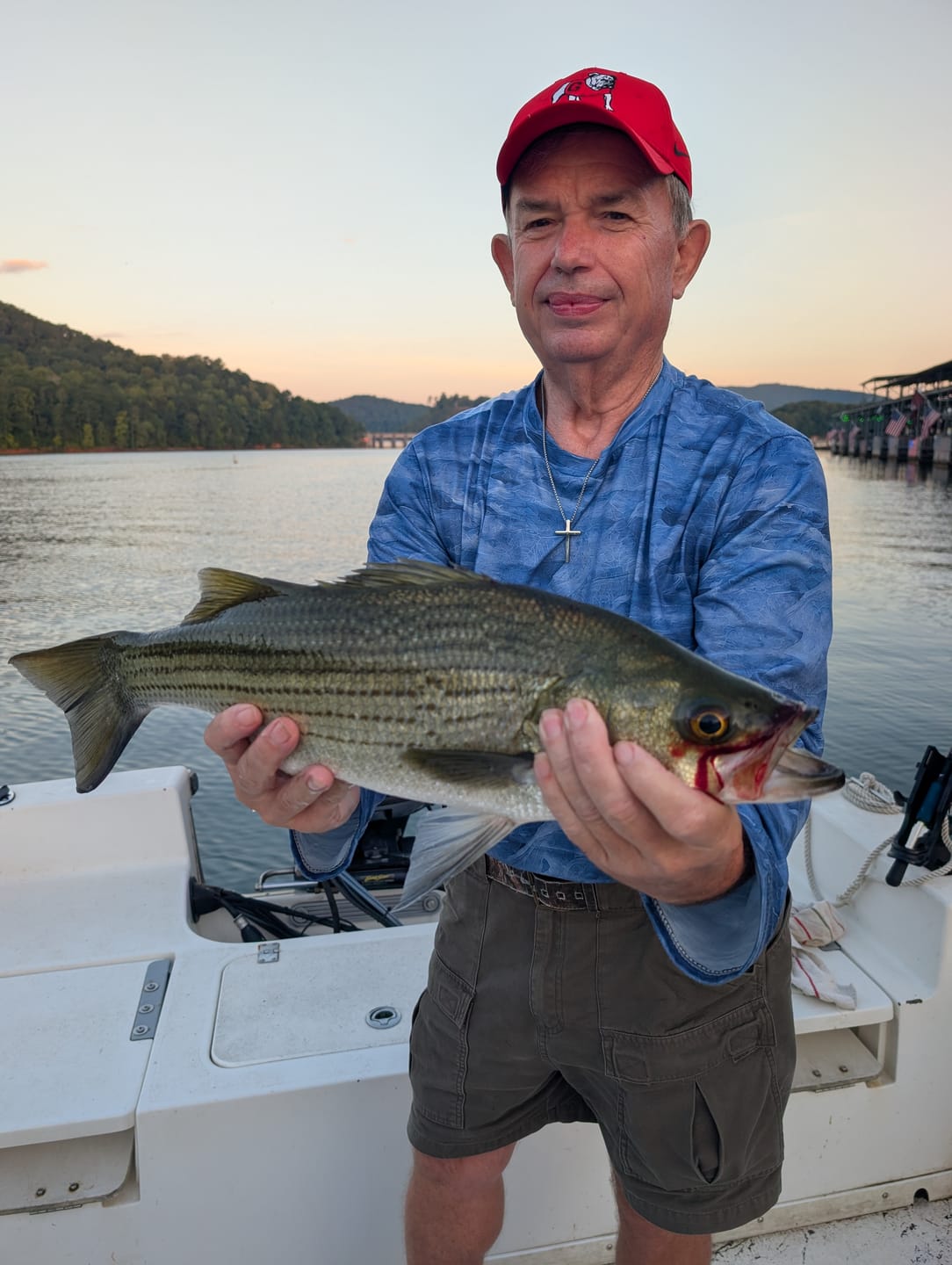 Customer photo review of Performance Fishing Long Sleeve - Texoma Frenzy Striper - TBT203