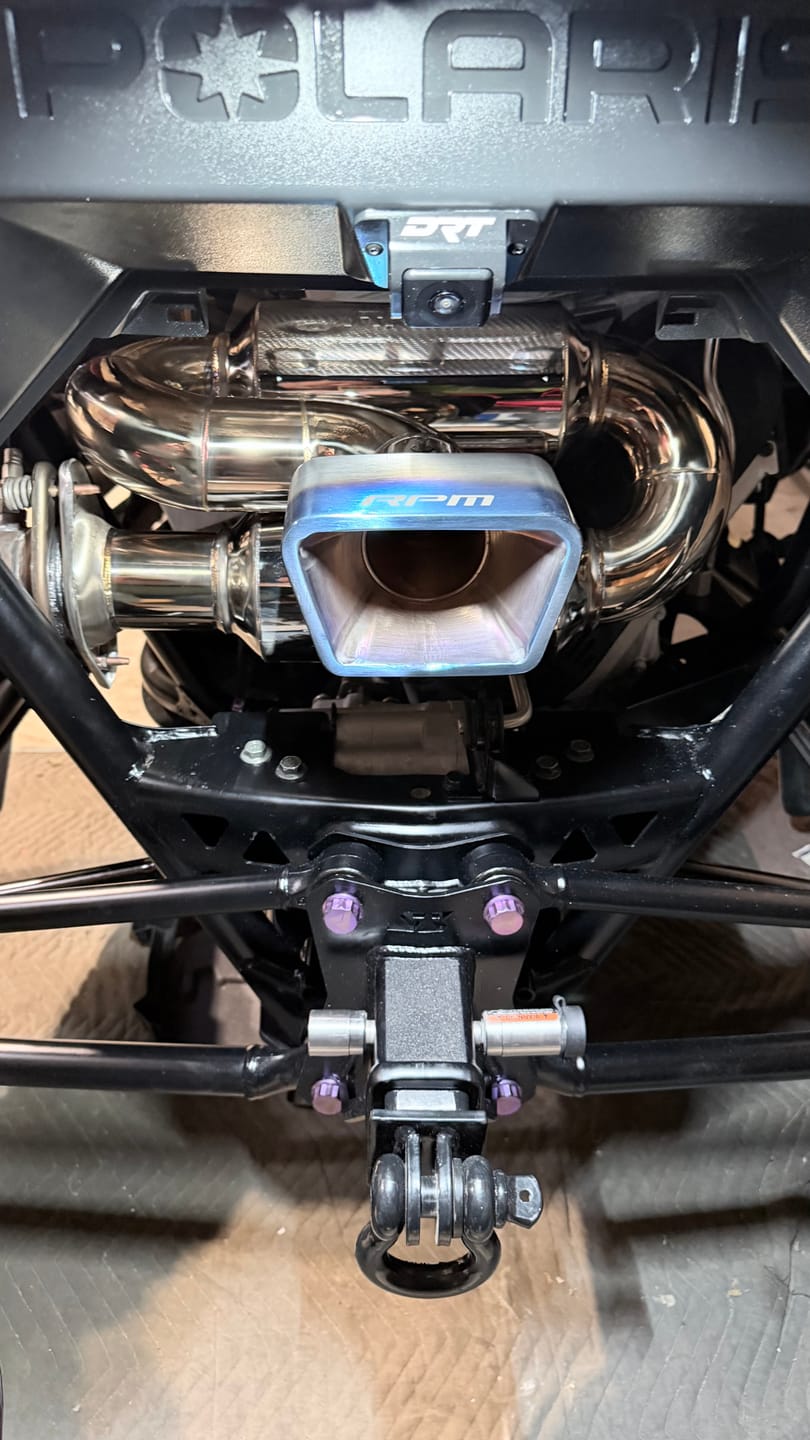 Customer photo review of RPM RZR Pro R Rear Fascia Delete Trim Shield / Muffler Cover