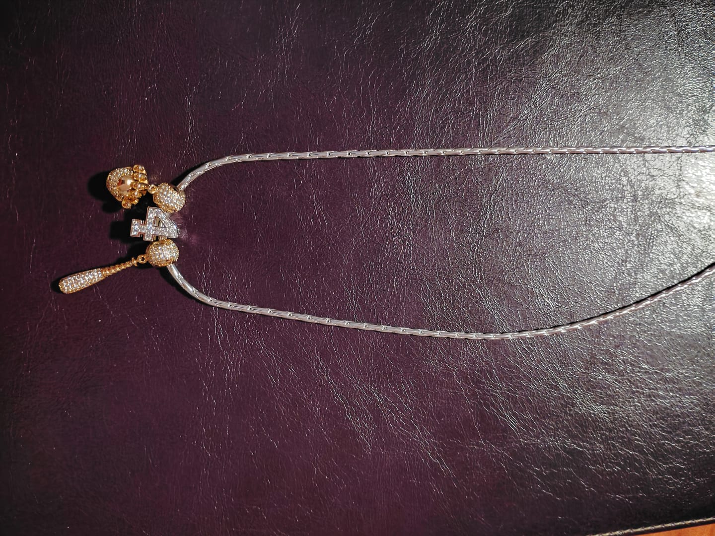 Customer photo review of Baseball Tarnish-resistant Silver Dangle Charms In 14K Gold Plated