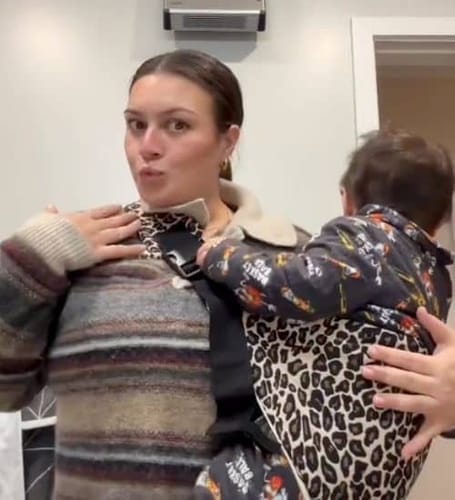 Customer photo review of Porte-bébé latéral