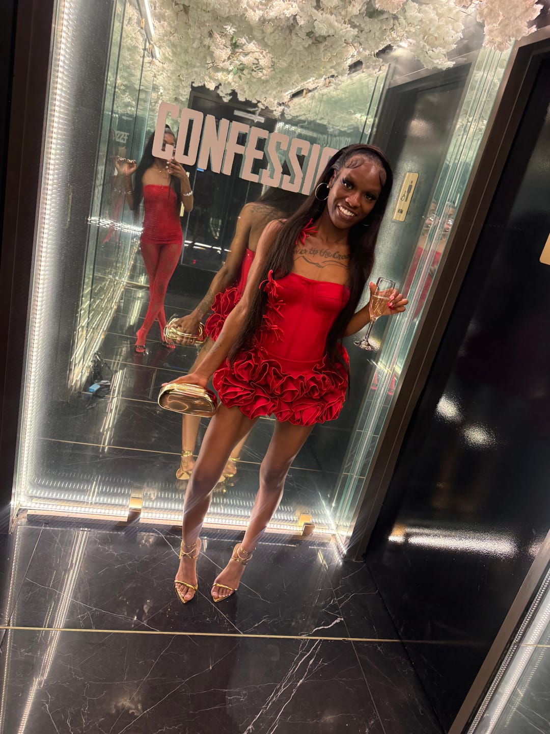 Customer photo review of Sophia Rose – Red - SELLING FAST