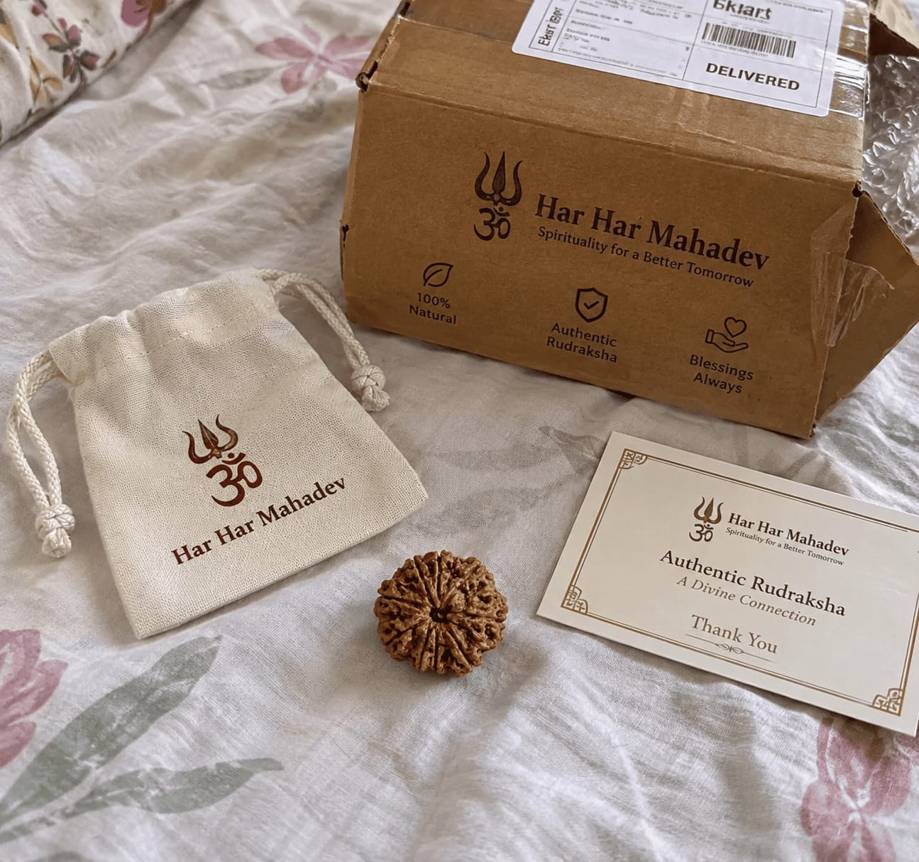 Customer photo review of 9 Mukhi Rudraksha (Nepali)