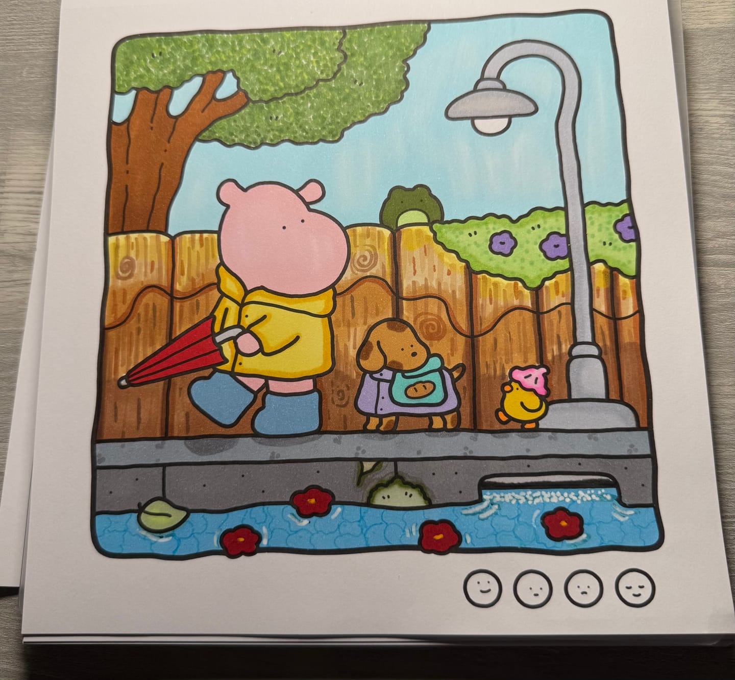 Customer photo review of Ohuhu Honolulu B 48 Colors Alcohol Markers with Coloring Book