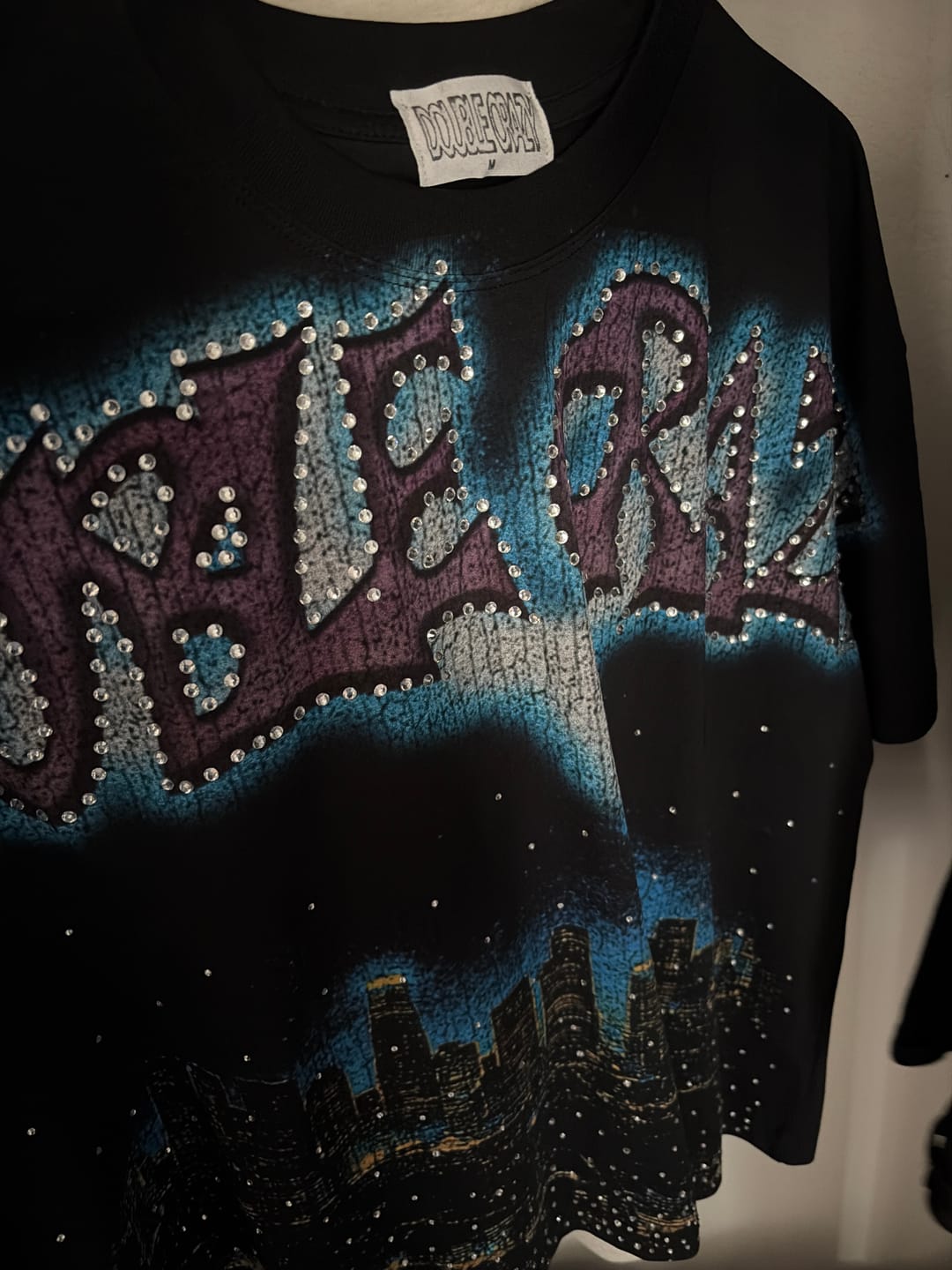 Customer photo review of Boxy L.A. Skyline Iced Out Tee-435