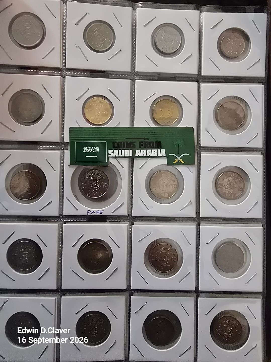 Customer photo review of Saudi Arabian 5 Coin Set 1 2 Qirsh ¼ ½ 1 Riyal | Palm Tree | Sword | 1987 - 2002