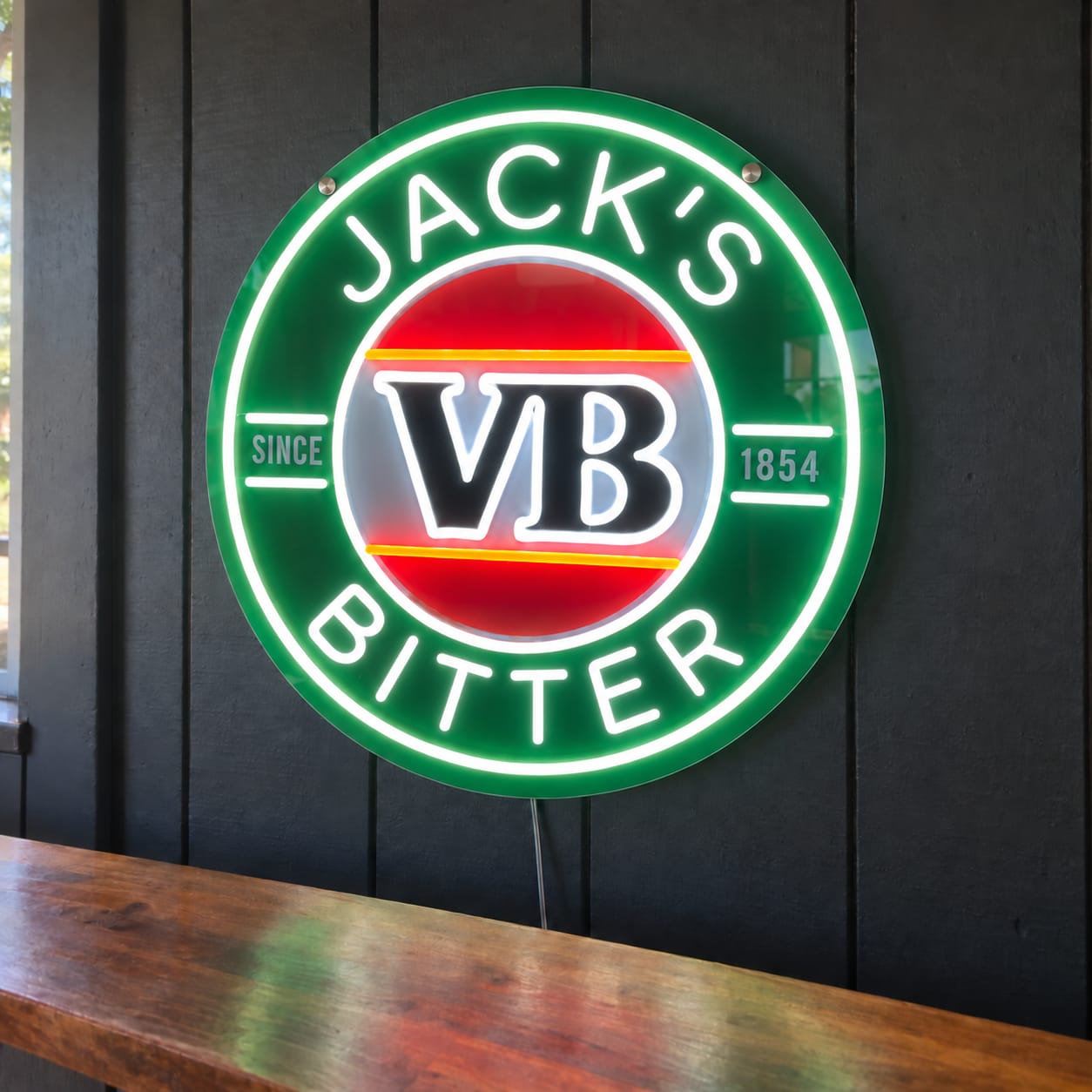 Customer photo review of Custom Neon Sign