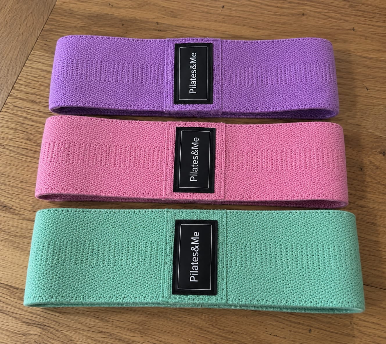 Customer photo review of 3x Bandes élastiques Pilates Rose - Léger, Moyen, Fort