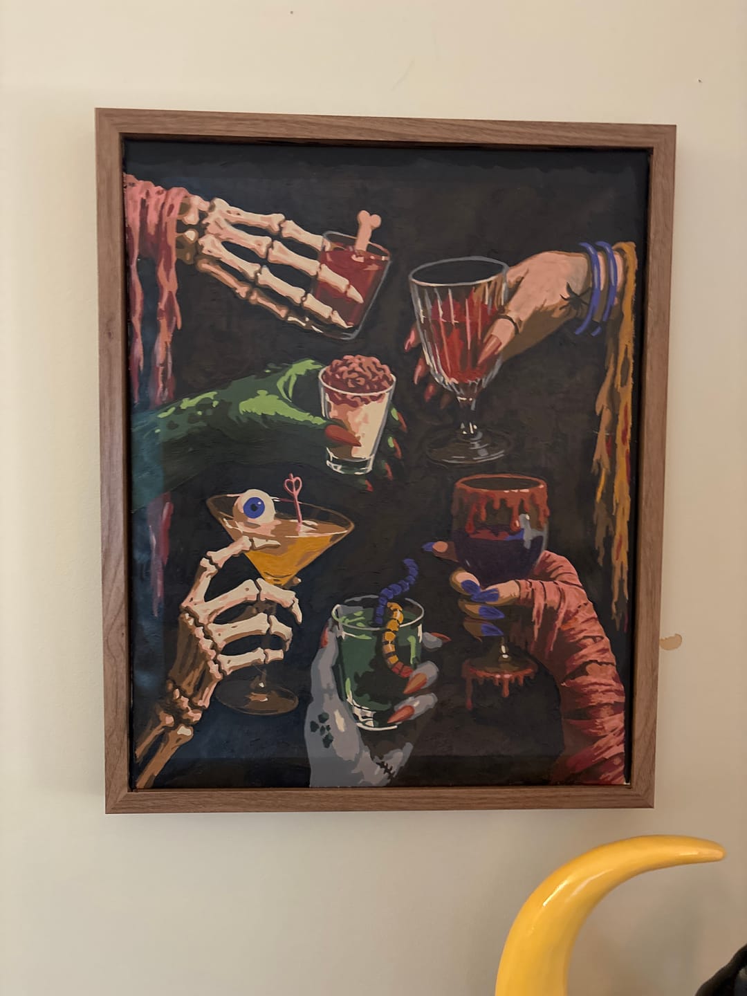Customer photo review of Monster Happy Hour | Paint by Number