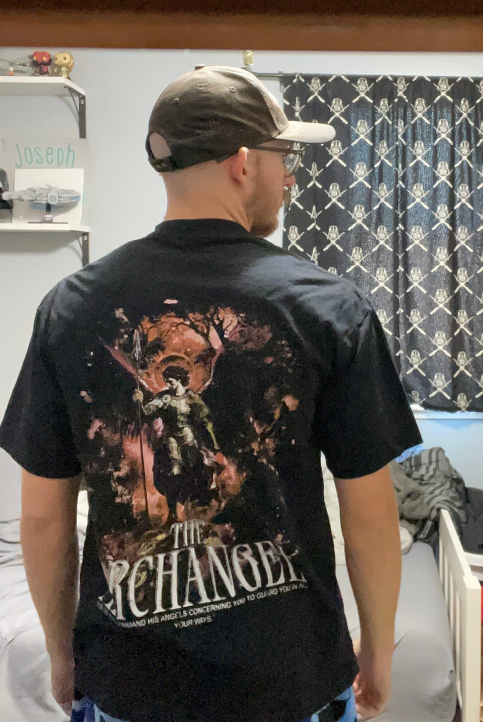 Customer photo review of The Archangel Shirt - Black