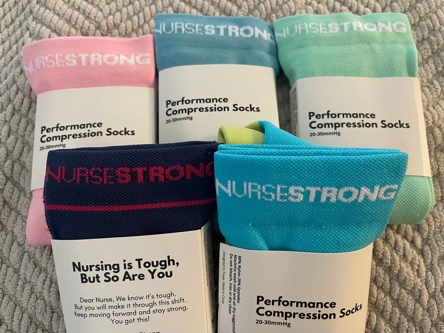 Customer photo review of NurseStrong Performance Compression Socks