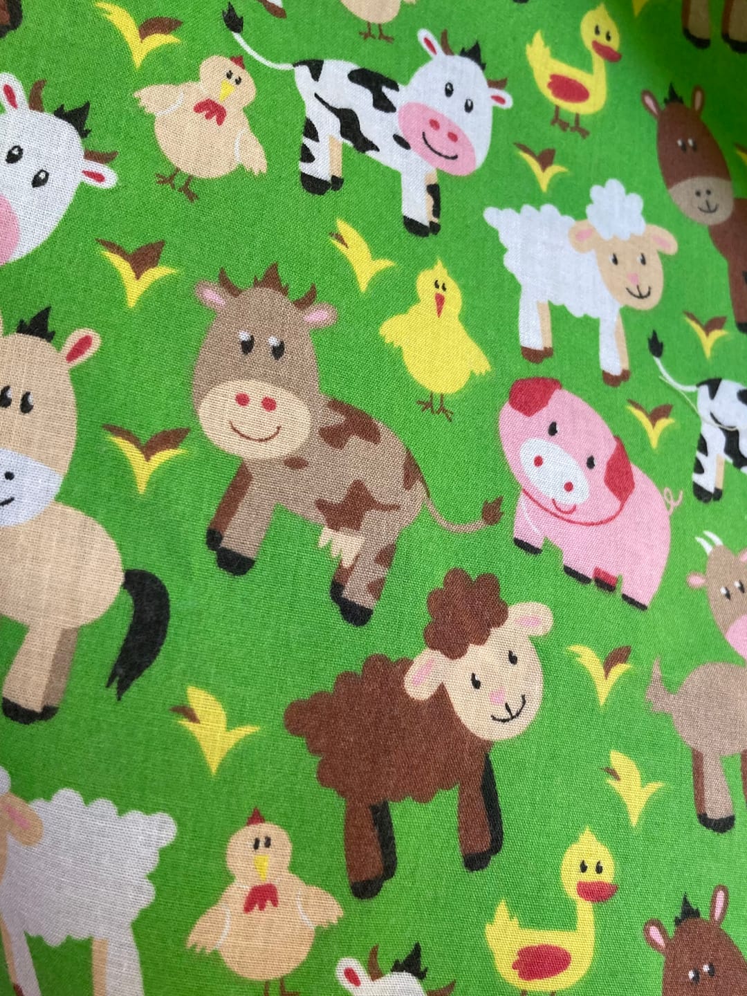 Customer photo review of Happy Farm Polycotton Fabric