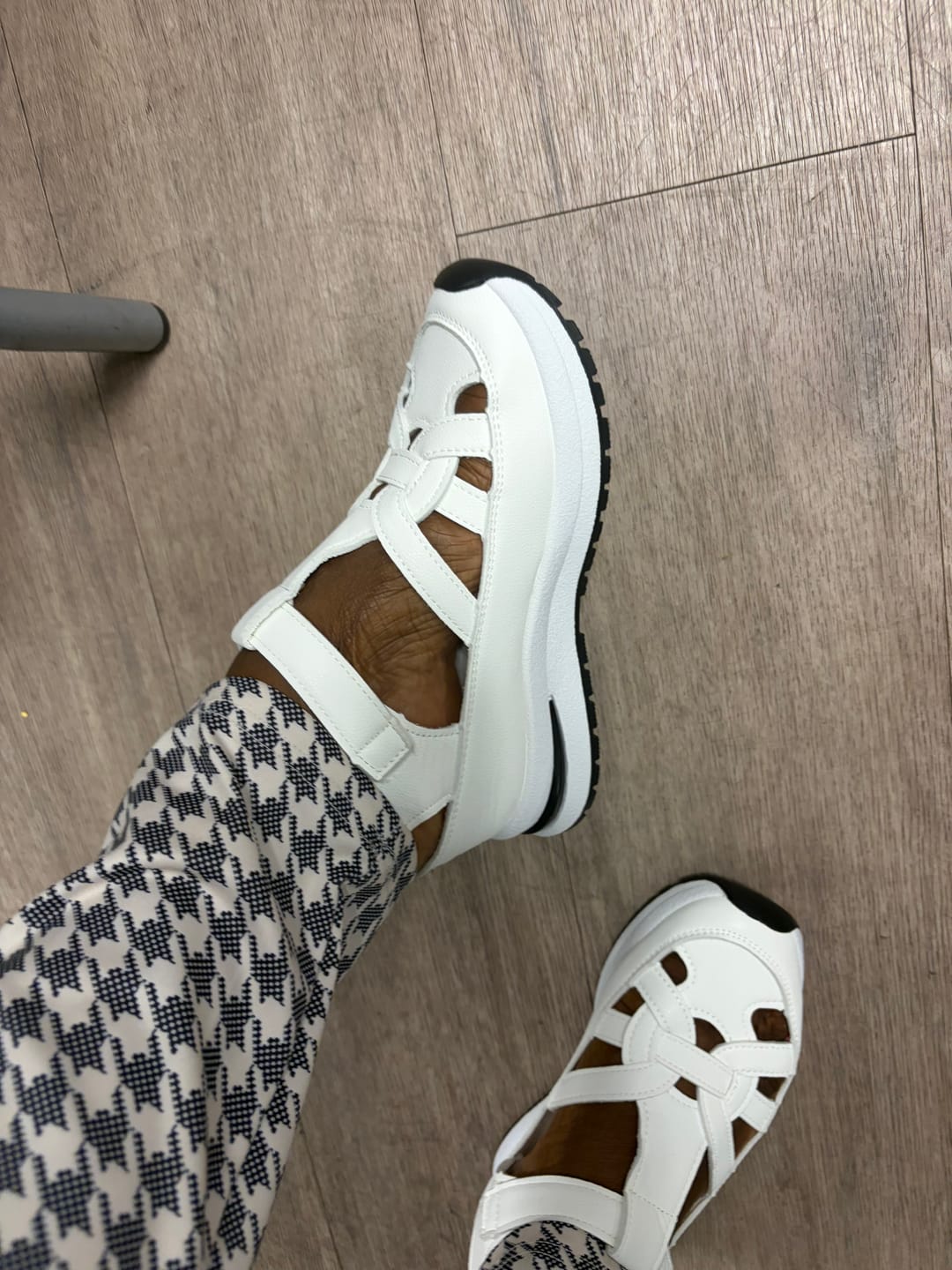 Customer photo review of Women’s Soft Adjustable Sandals – Hook & Loop, Comfort Fit for Wide & Narrow Feet