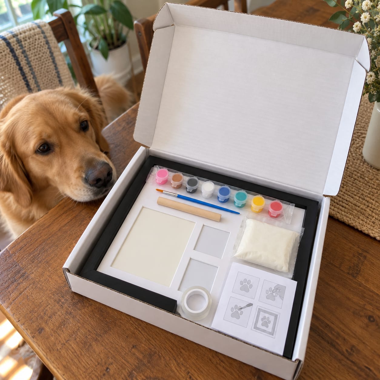 Customer photo review of Pet Clay Print kit