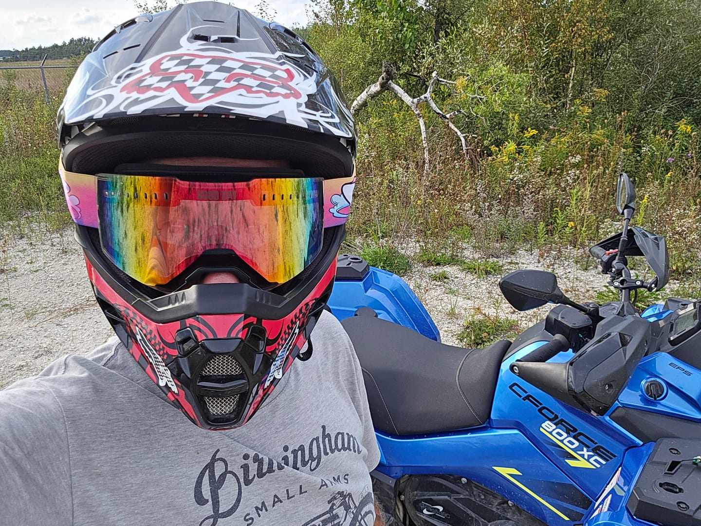 Customer photo review of The Valorie Moto/MTB Goggle - Gasolina Lens