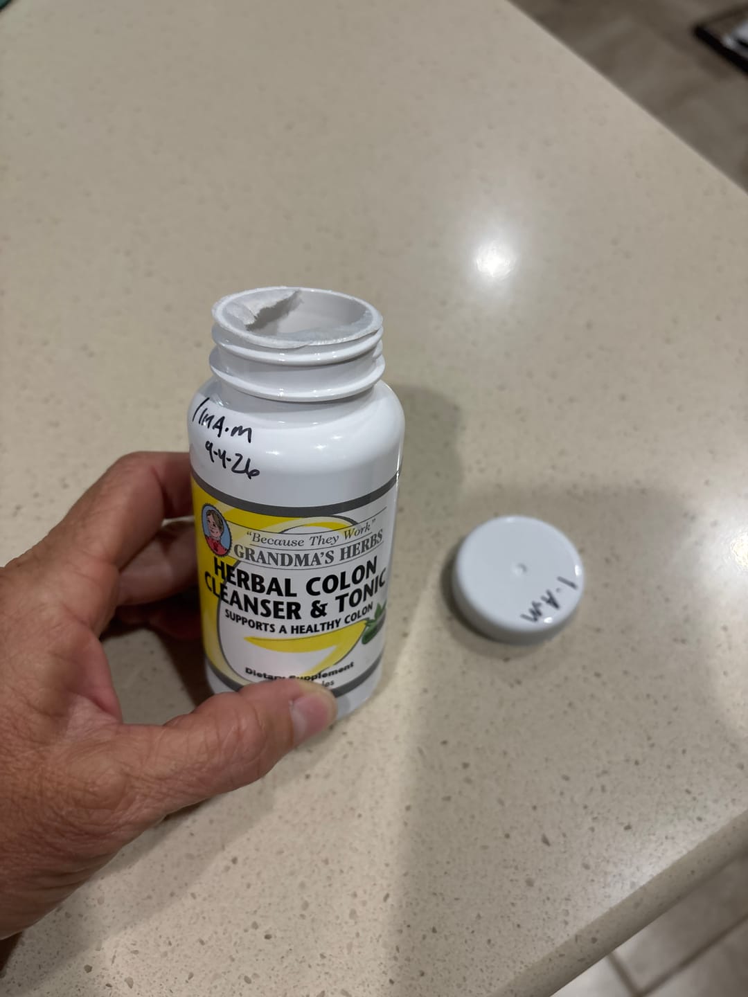 Customer photo review of Herbal Colon Cleanser and Tonic