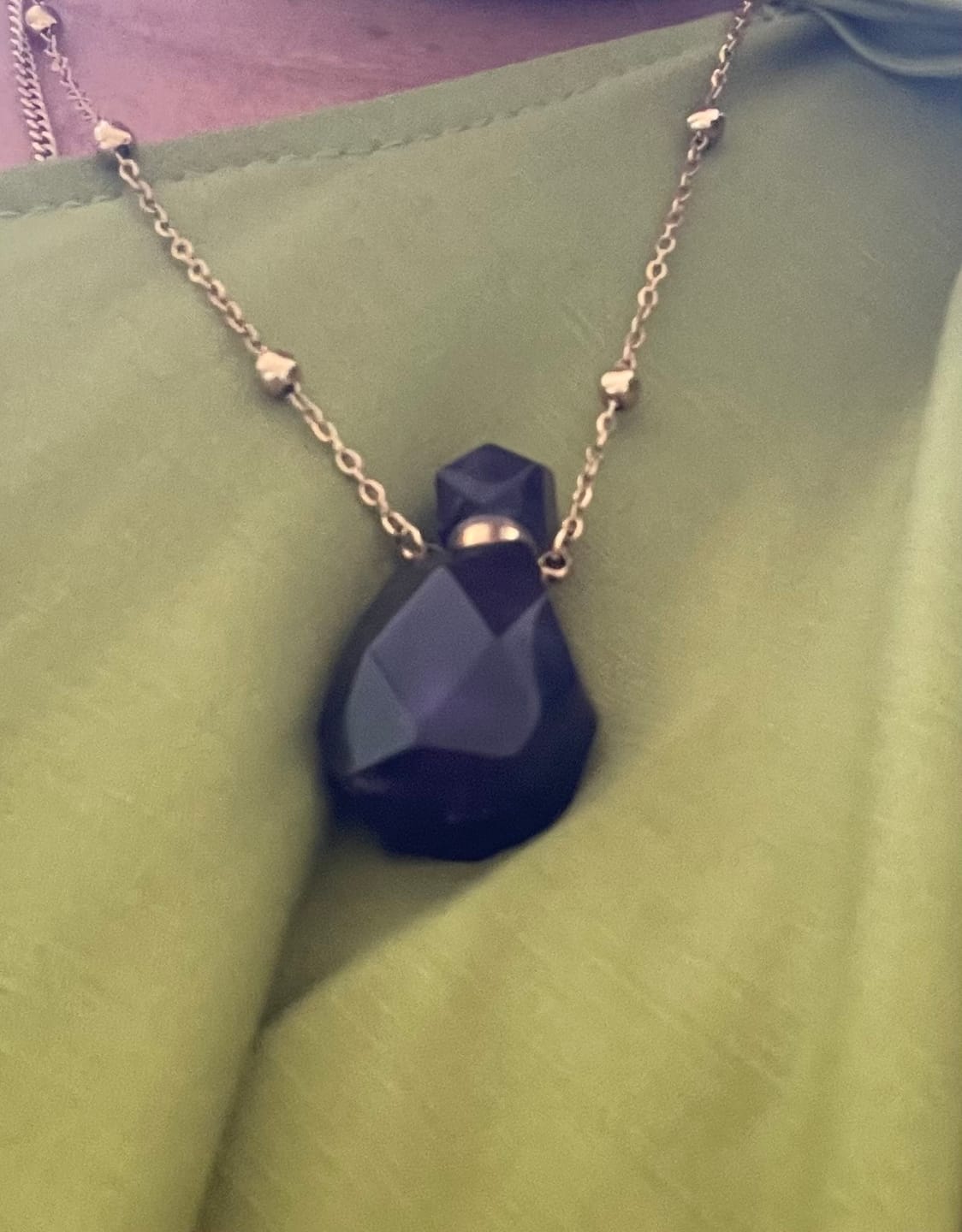 Customer photo review of Collier Améthyste "Pendentif Fiole"