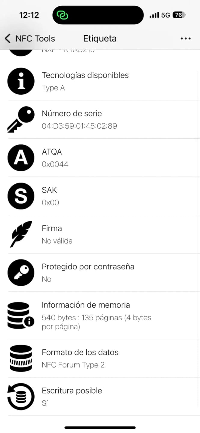 Customer photo review of Placa NFC para reseñas de Google