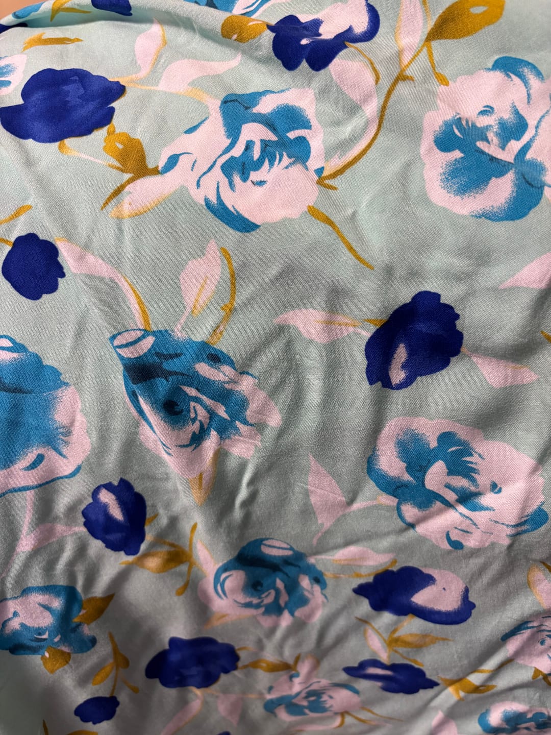 Customer photo review of Country Roses Viscose Challis Fabric