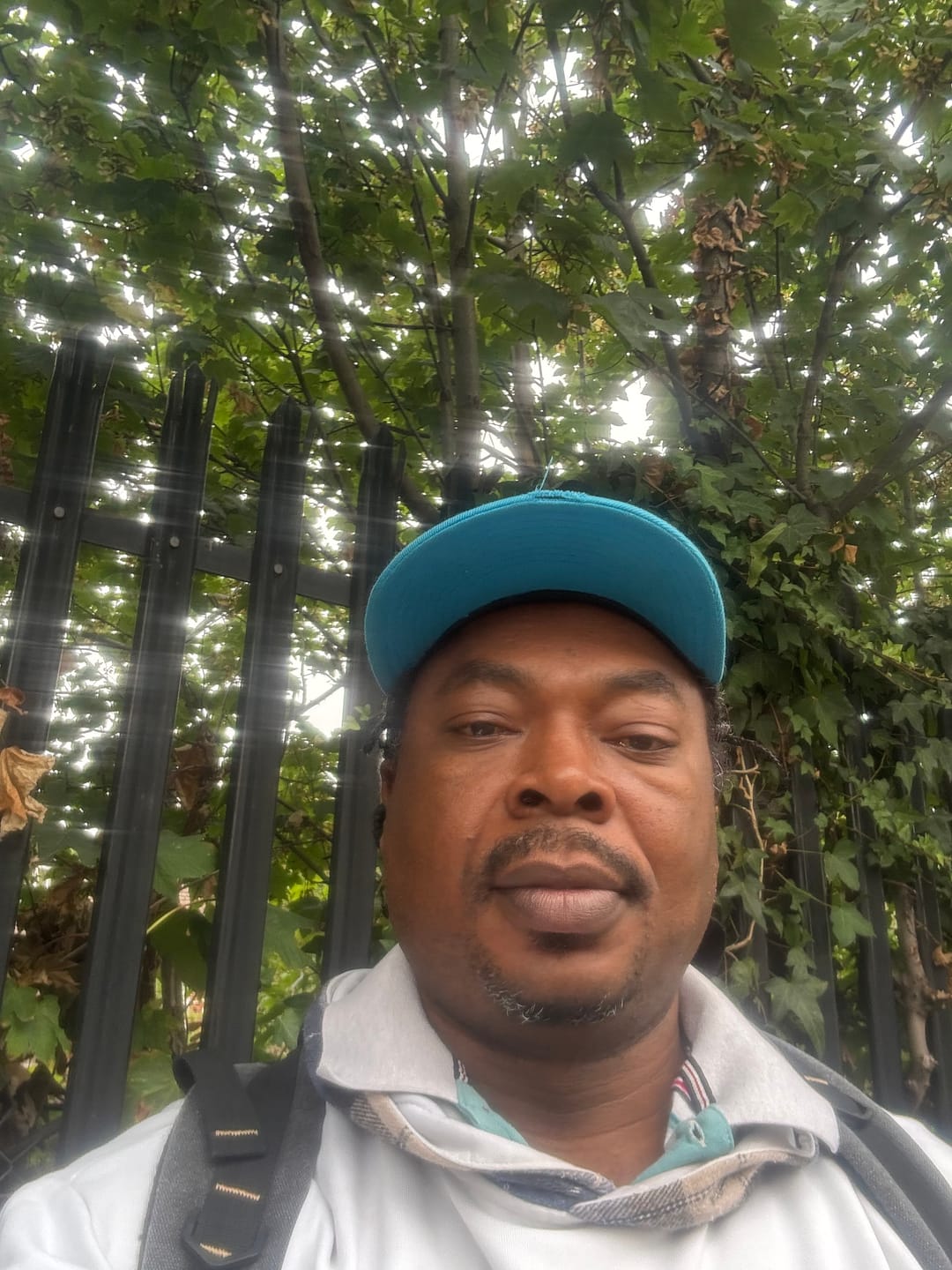 Customer photo review of Solid Side Buckle Flat Top Baseball Cap