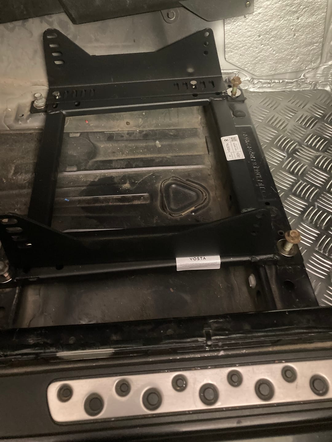 Customer photo review of VOSTA Universal Seat Side Mount Brackets