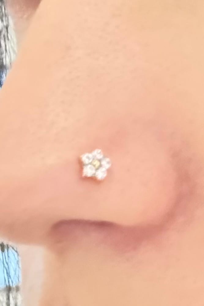 Customer photo review of Flower Nasenstecker | Titan