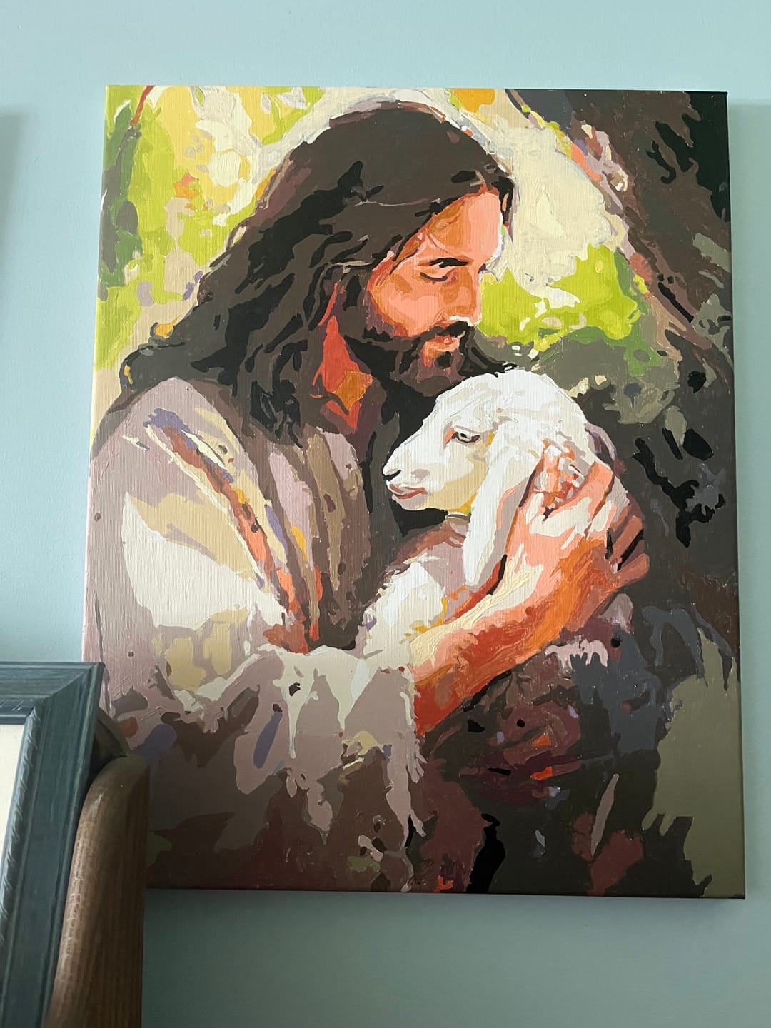 Customer photo review of Jesus Lamb Portrait