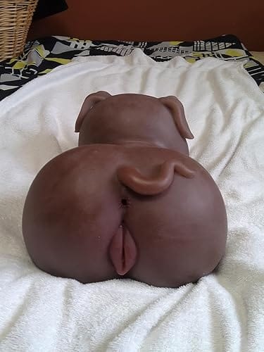 Customer photo review of Hipgaga 12lb/5.5kg Realistic Pig Animal Doll - Pocket Size TPE Adult Toy with Fair or Dark Brown Skin Tone, Vaginal, Anal & Oral Designs, Cute Smile