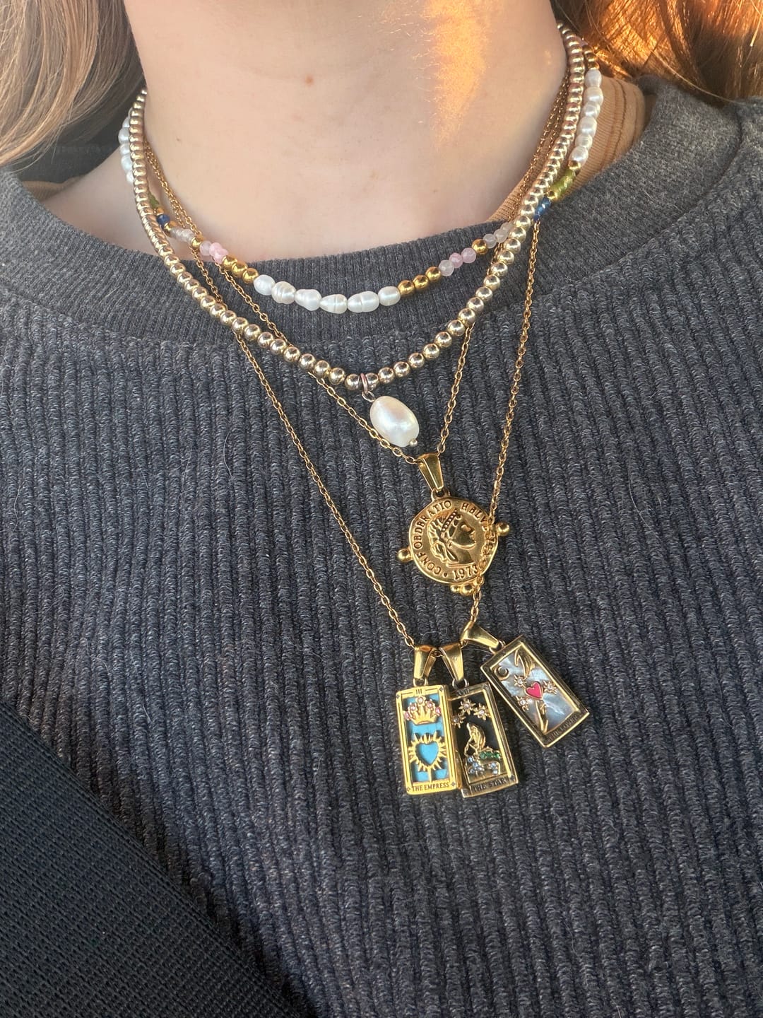 Customer photo review of Golden Fortune Necklace (Bundle)