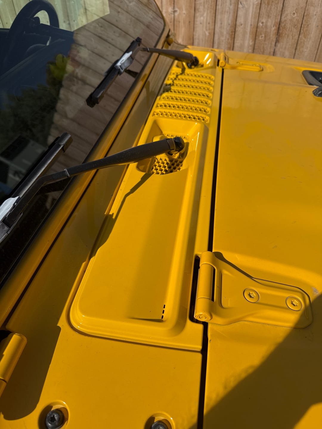 Customer photo review of OEM Cowl Wiper Panel Color Matched  JL JT 2018+