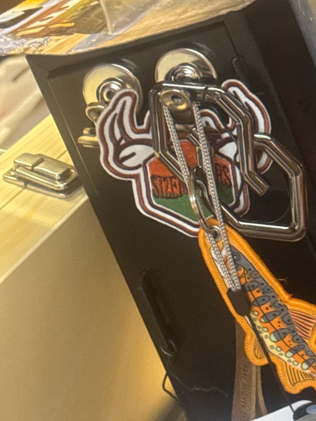 Customer photo review of Dare Mighty – Leather Keychain