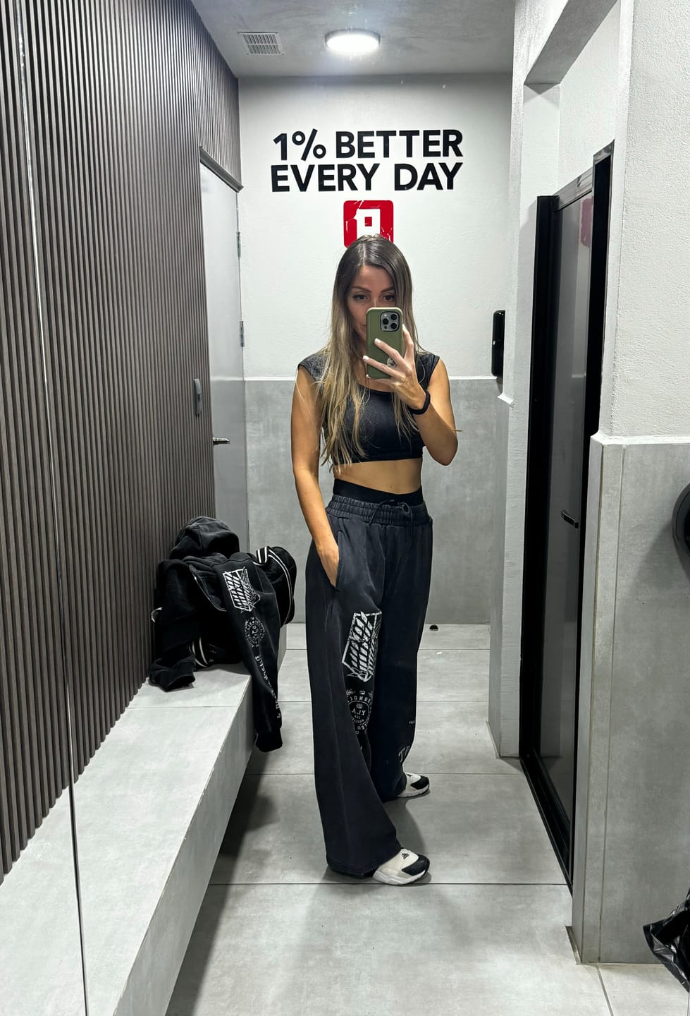 Customer photo review of 2128 - AOT©  x YLA Baggy Joggers