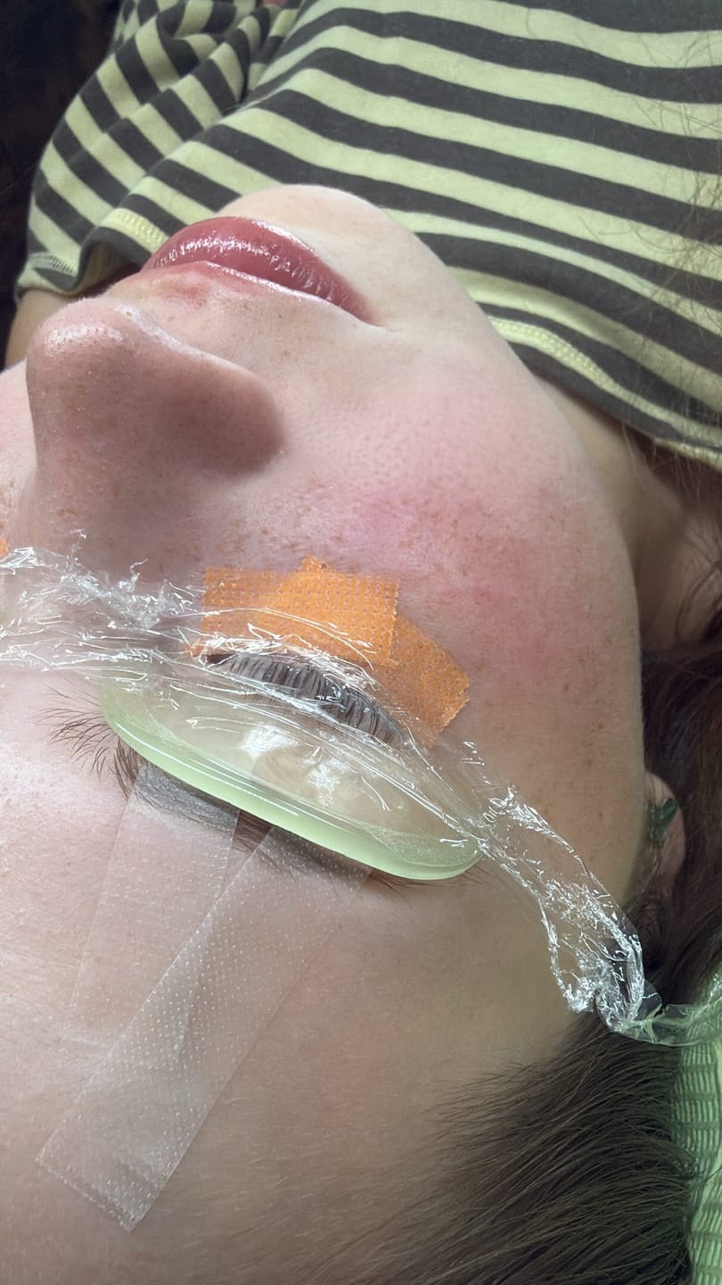 Customer photo review of Lash Lift Softening Pad