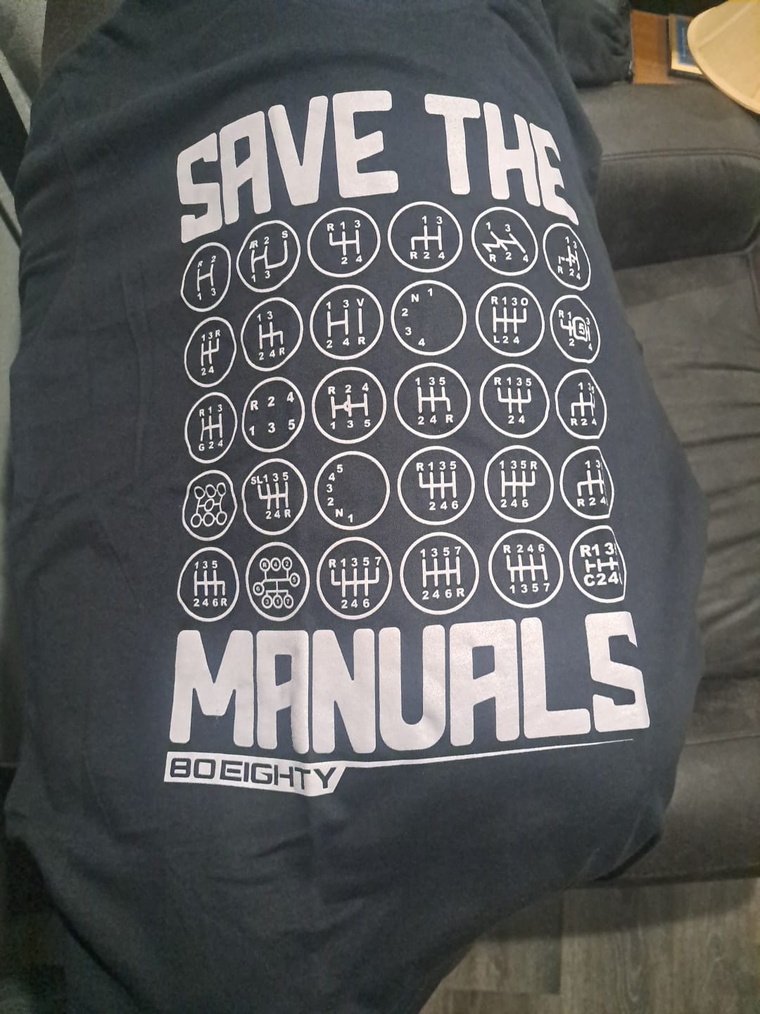 Customer photo review of 80Eighty® Save The Manuals Shirt
