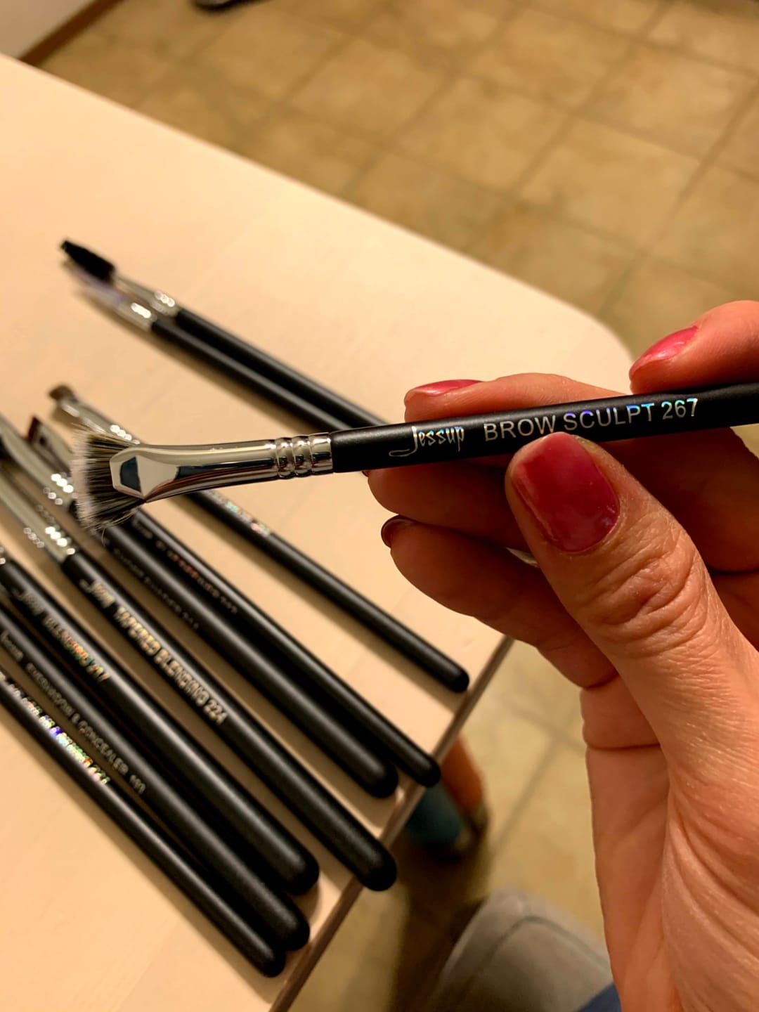 Customer photo review of Complete Professional Makeup Brushes Set 35Pcs T342