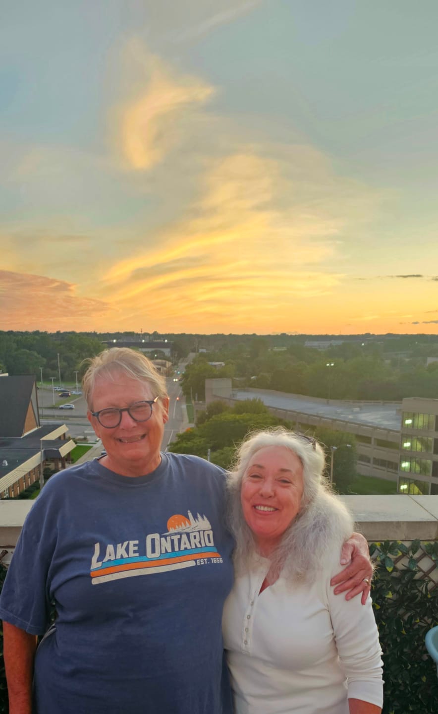Customer photo review of Lake Ontario Retro Stripe T-Shirt