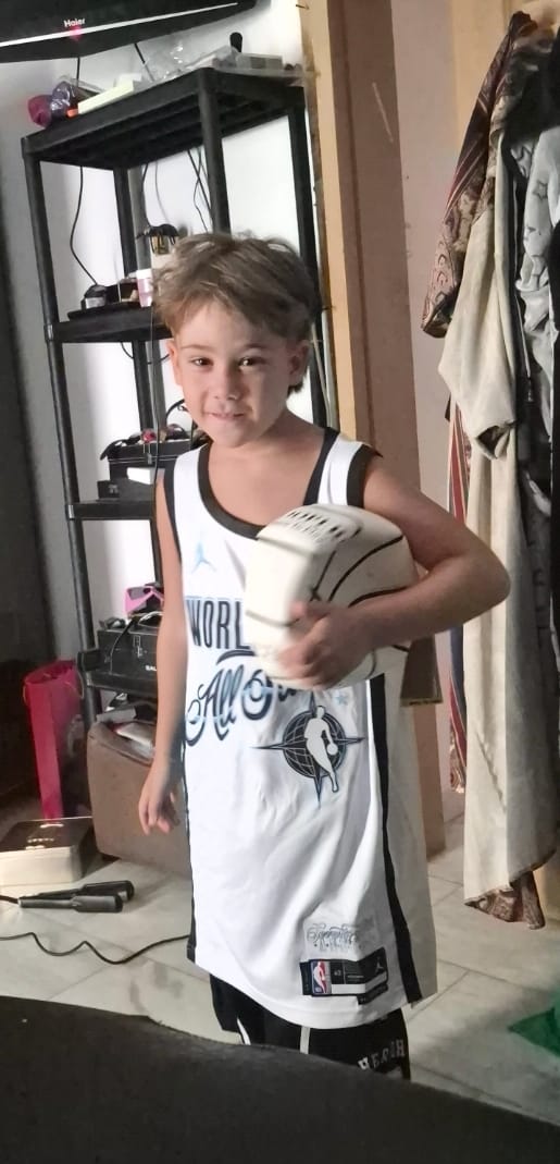 Customer photo review of גופיית NBA דני אבדיה אולסטאר – WORLD לבן 2026 | HOOPERS