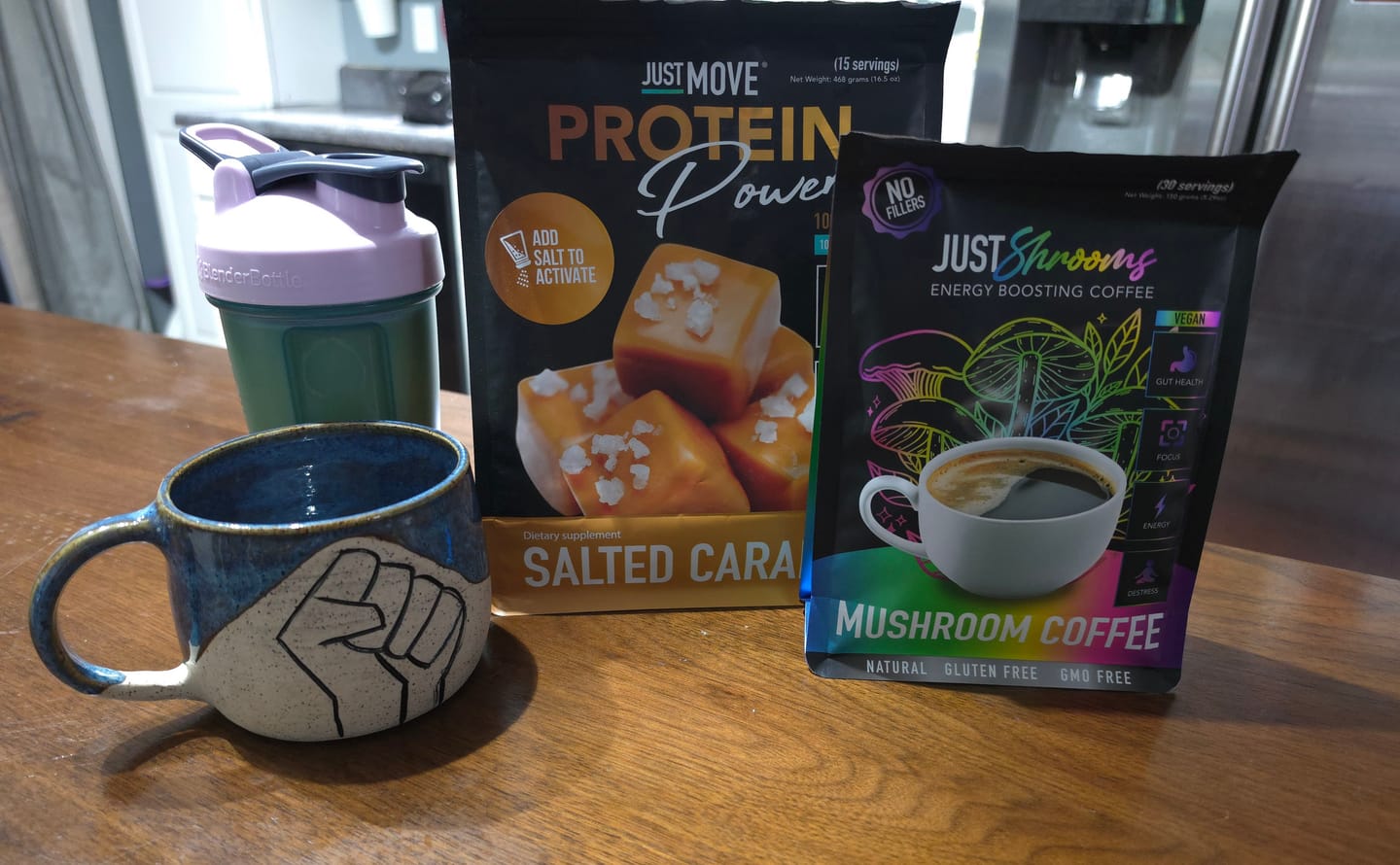 Customer photo review of Just Shrooms Mushroom Coffee