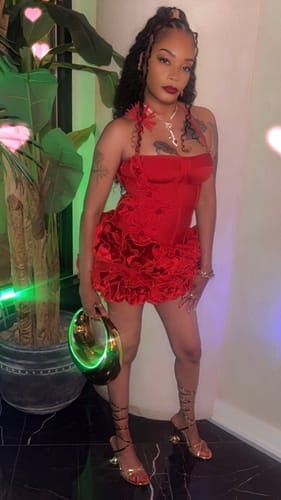 Customer photo review of Ravelle Rosette Skirt Set