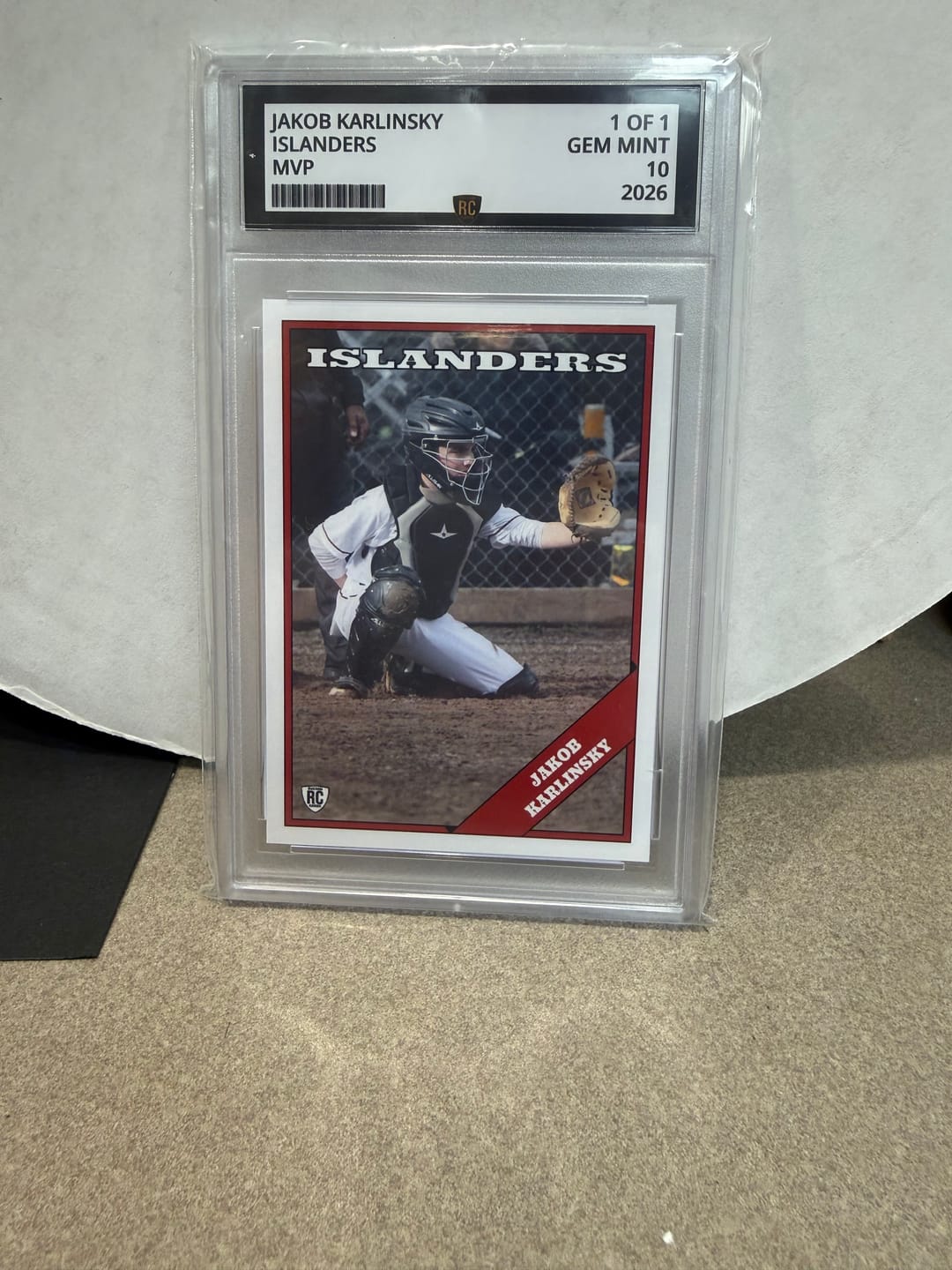 Customer photo review of Custom Graded Card
