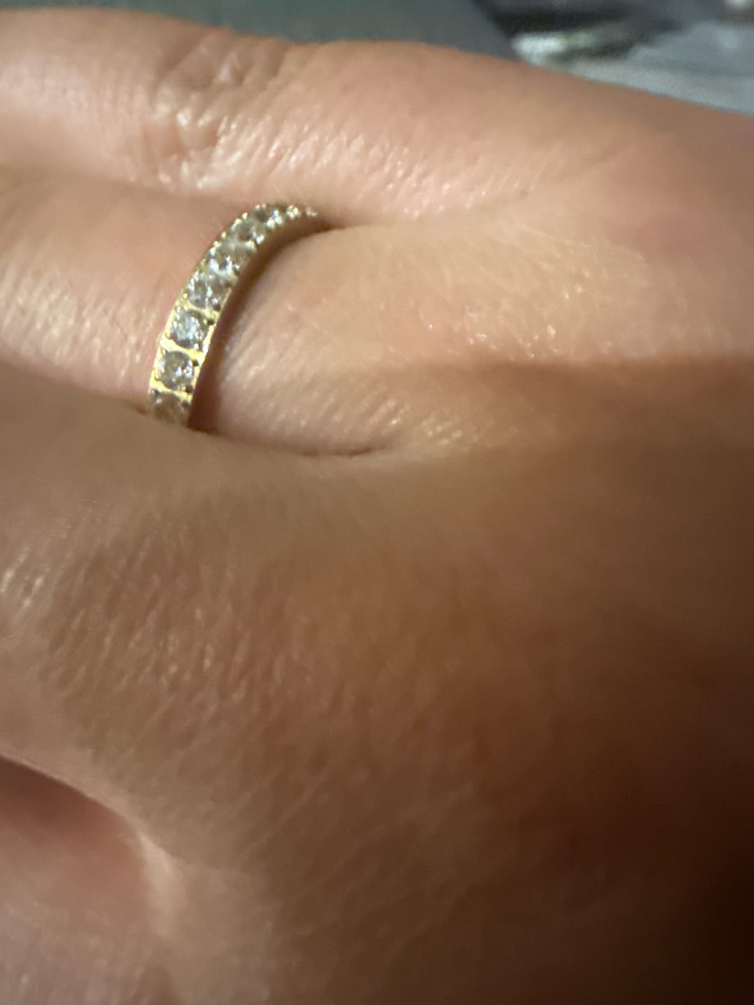 Customer photo review of Eternity Band Ring