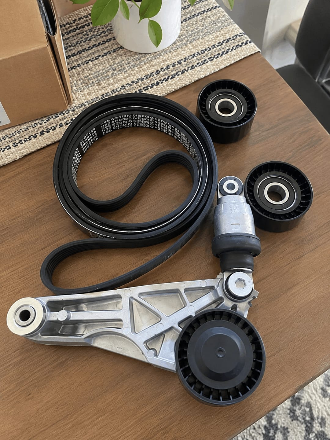 Customer photo review of Serpentine Belt Tensioner Kit 04627038AA Fit for 2012-2018 Jeep Wrangler 3.6L V6