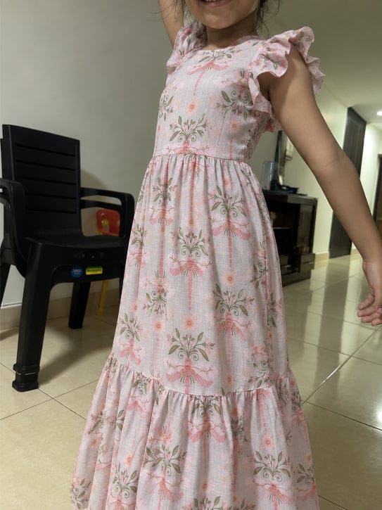 Customer photo review of Vestido Largo para niña - Sara
