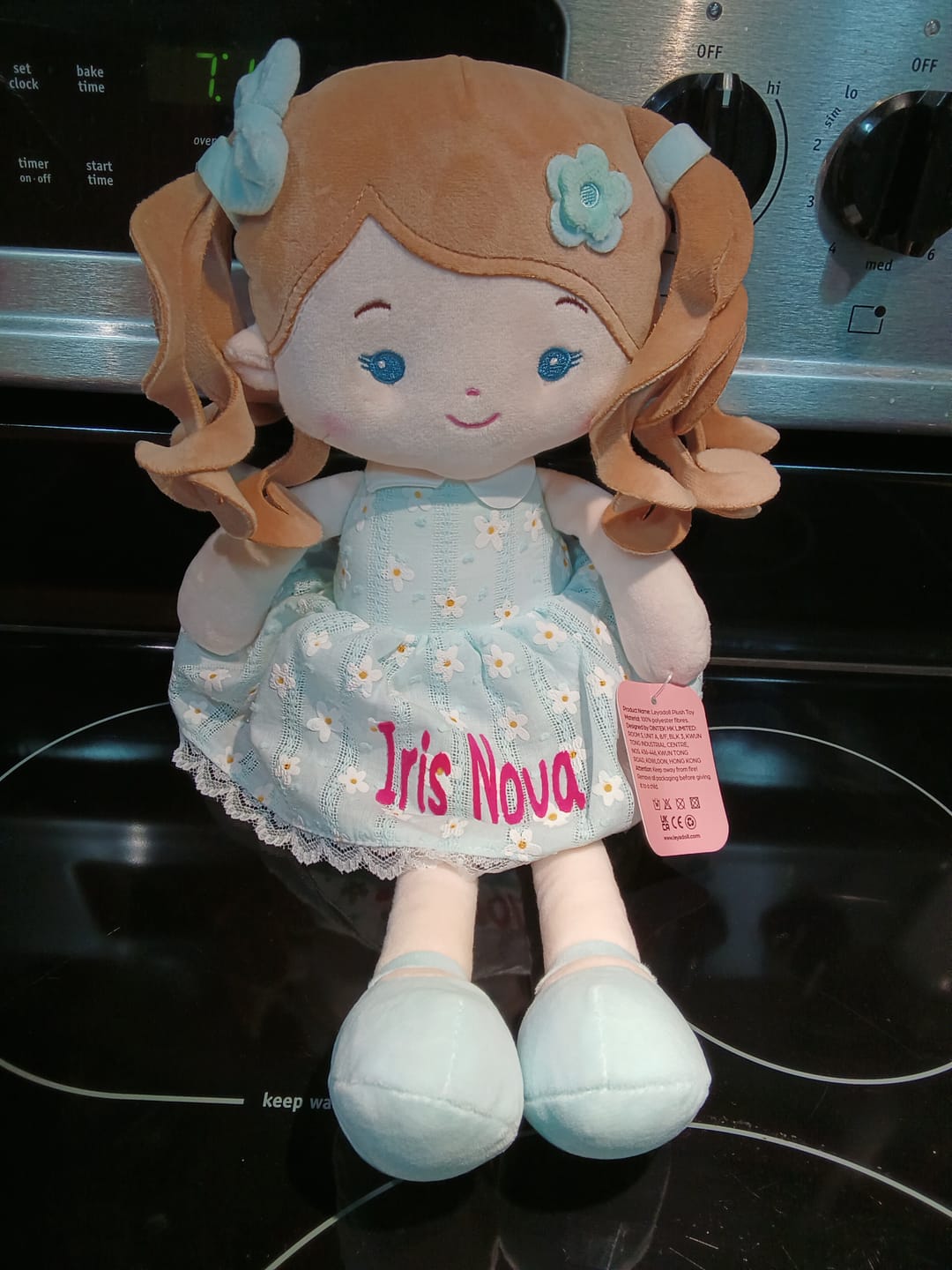 Customer photo review of Leyadoll Soft Plush Personalized Leya Doll, My First Baby Doll
