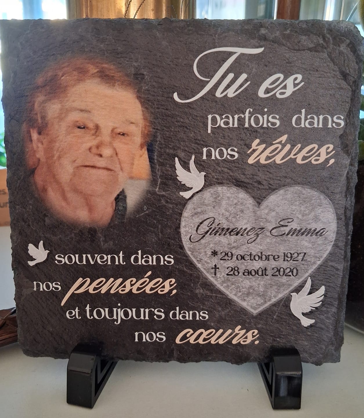 Customer photo review of Printeers - Plastic stand for Slate plate