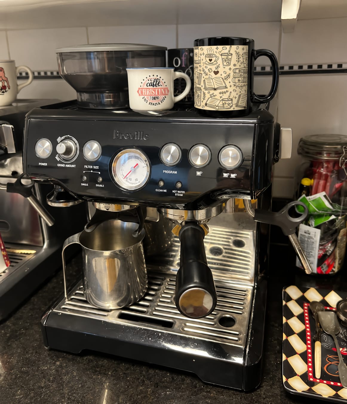 Customer photo review of Busy life. Soft moments. Black Mug