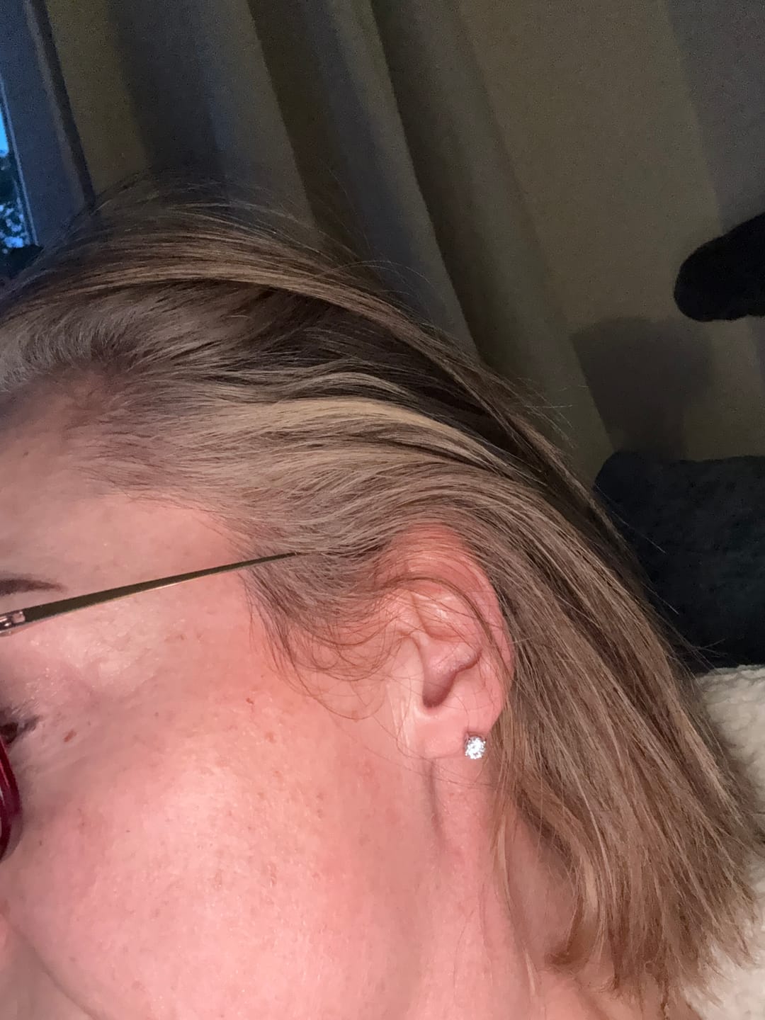 Customer photo review of The 'Diamond' Studs