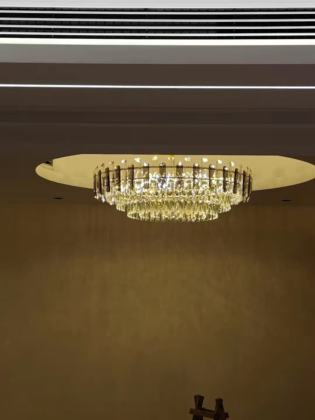 Customer photo review of Lucent Modern Crystal Chandelier