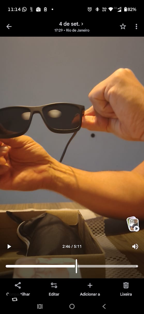 Customer photo review of Óculos Clip-on Rolf (5 Lentes)